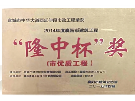 宜城市中华大道西延伸段市政工程
